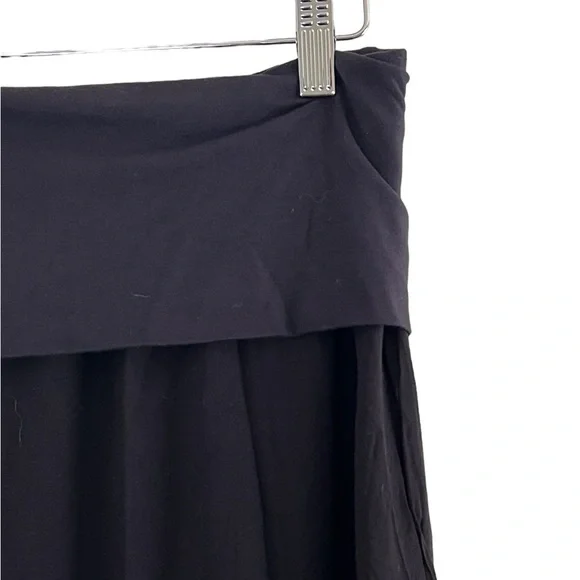 Splendid | Rayon fold over black maxi skirt size medium - Picture 8 of 12